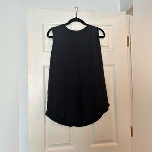 Lululemon black muscle tank; size 12; $30